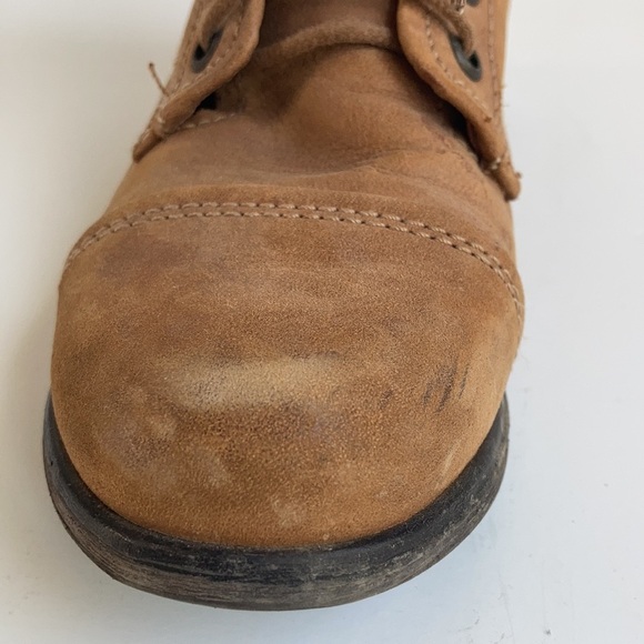 Steve Madden Tuundra lace up back zip camel ankle boot granny paddock boot - Picture 8 of 16